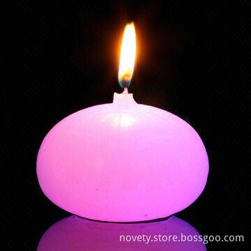 LED Pumpkin-smile Real Smokeless Wax Candle, really change colors when lit